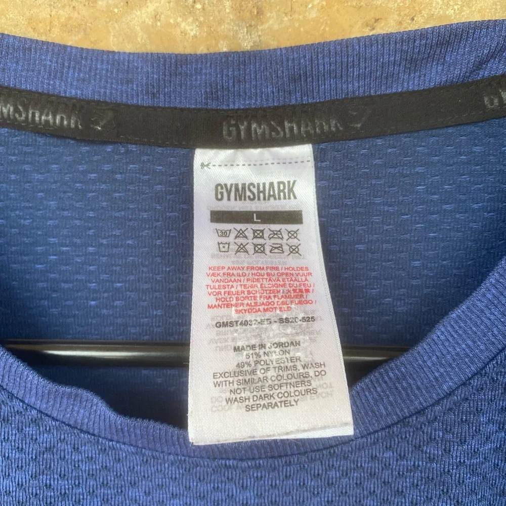 Gymshark Mens Royal Blue Shirt, Size Large - Picture 5 of 6